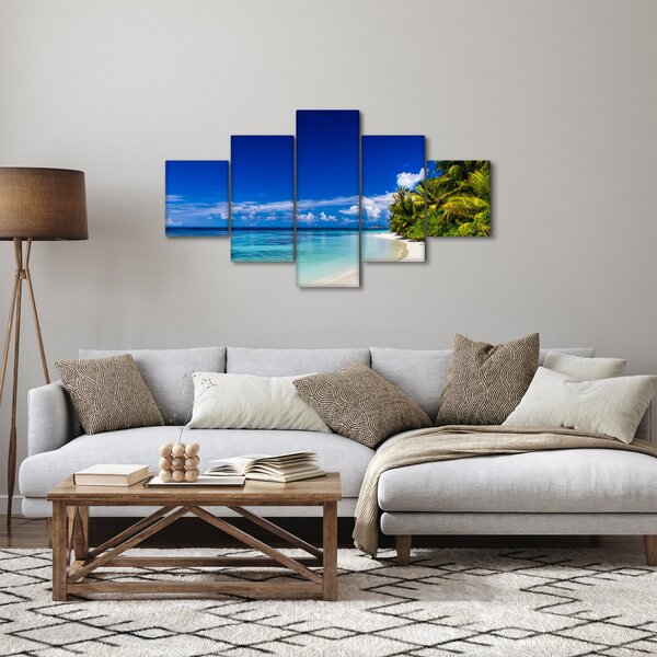 Obraz tropické pláže (125x70 cm)