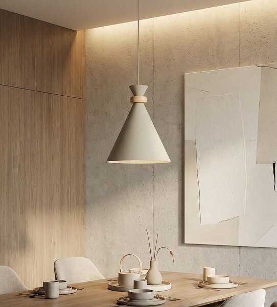 Závěsné svítidlo ZERO 1 – moka, 1× E27, šířka 23 cm