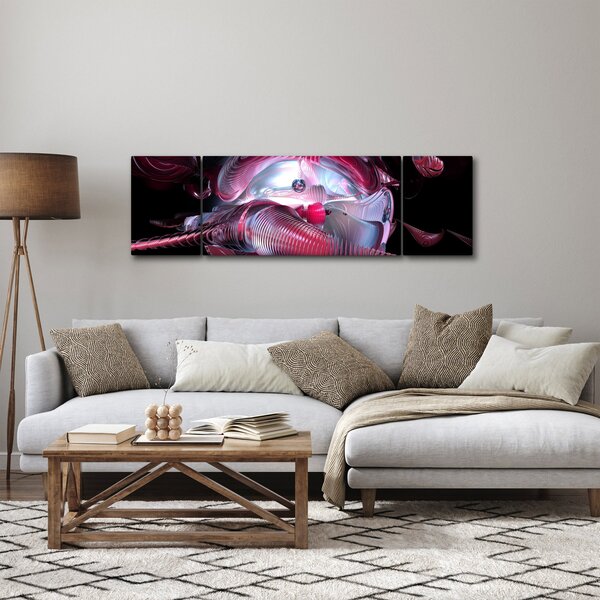 Obraz - Abstrakce, vesmírní červi (170x50 cm)