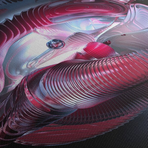 Obraz - Abstrakce, vesmírní červi (210x100 cm)