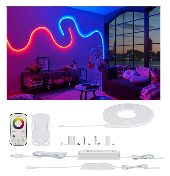 Paulmann 70966 MaxLED Flow, LED pásek 27W RGB s trafem, 3m IP67