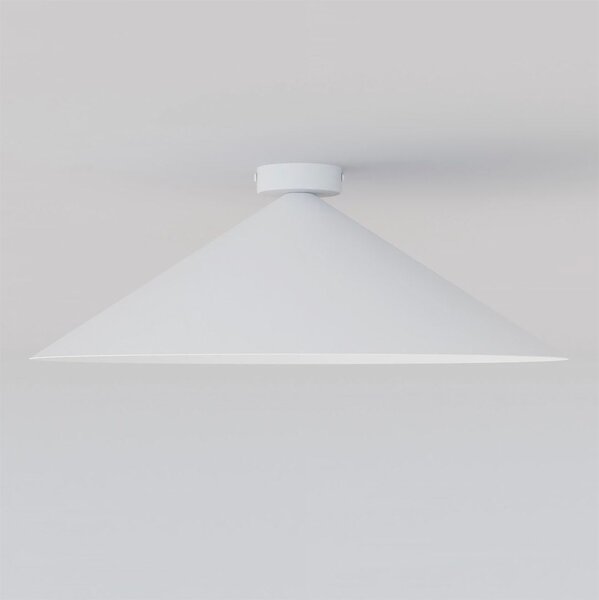 Stropní svítidlo MONO 1L – bílé, opálové sklo, 1× E14, šířka 50 cm
