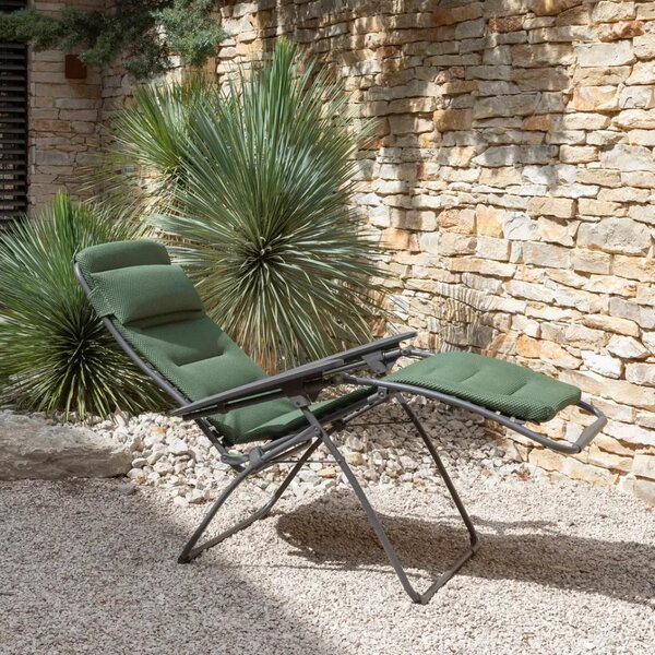 Relaxační křeslo Lafuma FUTURA BeComfort zelená Olive – ZERO GRAVITY, nosnost 140 kg