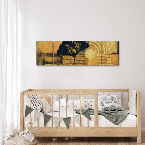 Obraz - List ginkgo (170x50 cm)