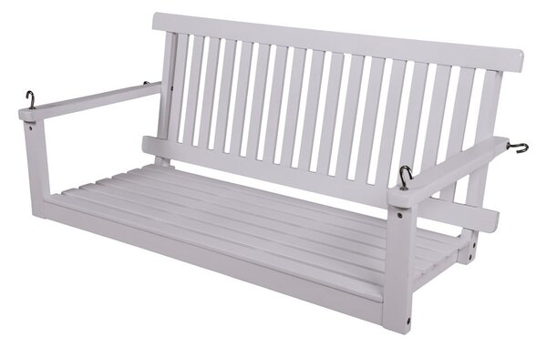 Bílá dřevěná zahradní houpačka Augusta - Garden Pleasure