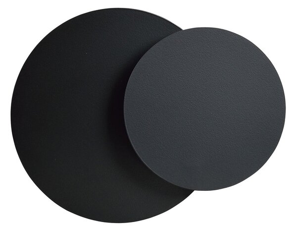 Nástěnné svítidlo CIRCLE 1C – černé, 1× G9, šířka 22 cm