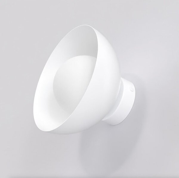 Nástěnné svítidlo BIBI K1 – celobílé, sklo, 1× G9, šířka 18 cm