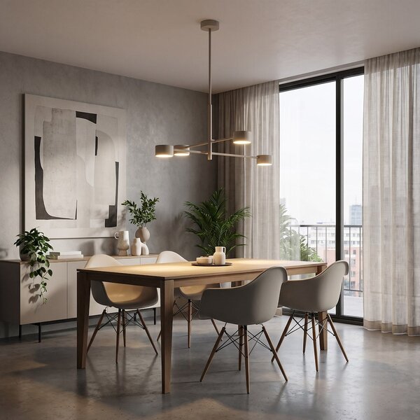 Stropní svítidlo NATSU 4 – moka, 4× GX53, šířka 64 cm