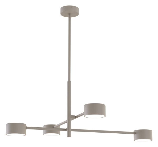 Stropní svítidlo NATSU 4 – moka, 4× GX53, šířka 64 cm