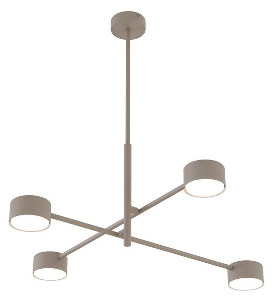 Stropní svítidlo NATSU 4 – moka, 4× GX53, šířka 64 cm