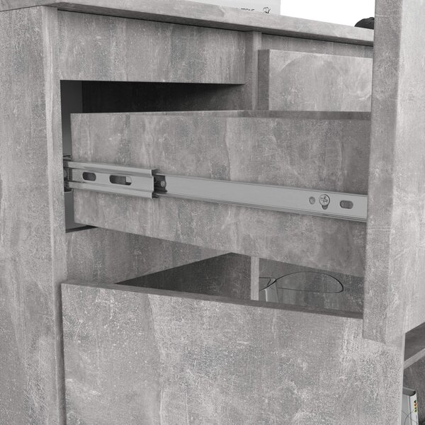 Ak furniture Komoda Baros 100 cm beton