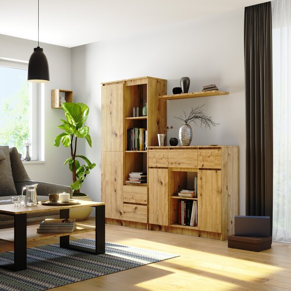 Ak furniture Komoda Baros 100 cm dub artisan