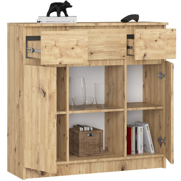 Ak furniture Komoda Baros 100 cm dub artisan
