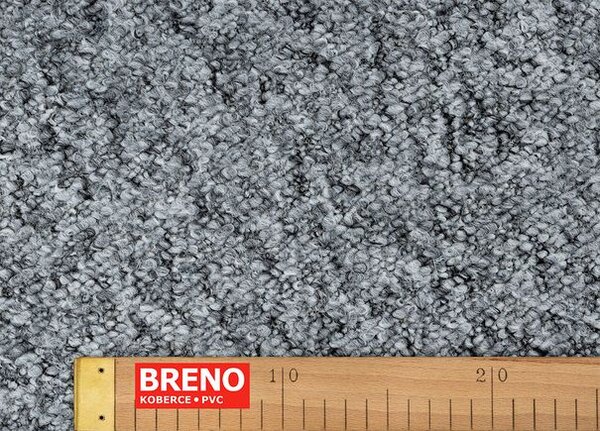 Breno Metrážový koberec OLYMPIC 73 – šedý, šíře 400 cm, Šedá