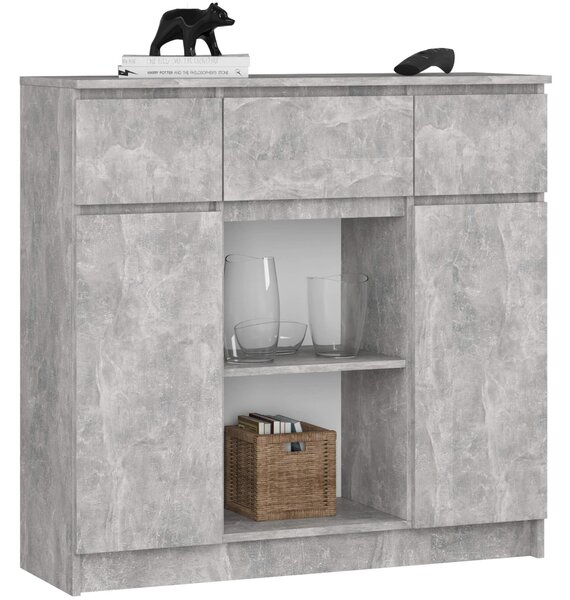 Ak furniture Komoda Baros 100 cm beton