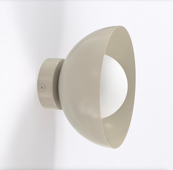 Nástěnné svítidlo BIBI K1 – moka, bílé sklo, 1× G9, šířka 18 cm