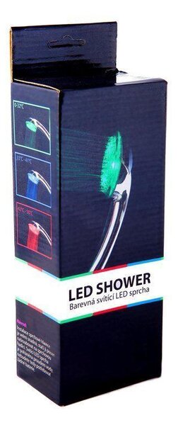 4Leaders Barevná svítící LED sprchová hlavice dle teploty vody 21 cm