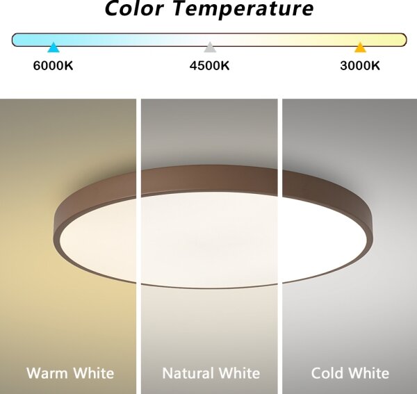 Brilagi - LED Stm stropní svítidlo POOL LED/60W/230V 3000-6000K 60 cm hnědá+DO