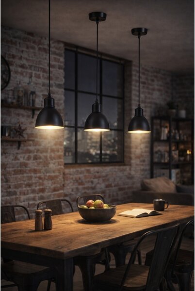 Brilagi - LED Lustr na lanku RIDDY 1xE27/60W/230V černá