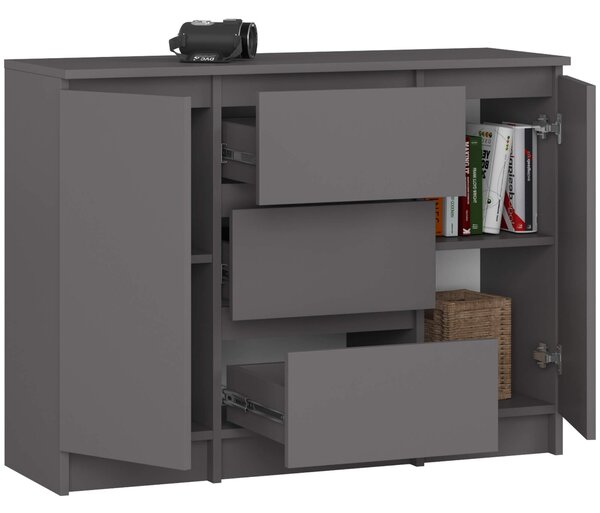 Ak furniture Komoda Girgo 100 cm grafit