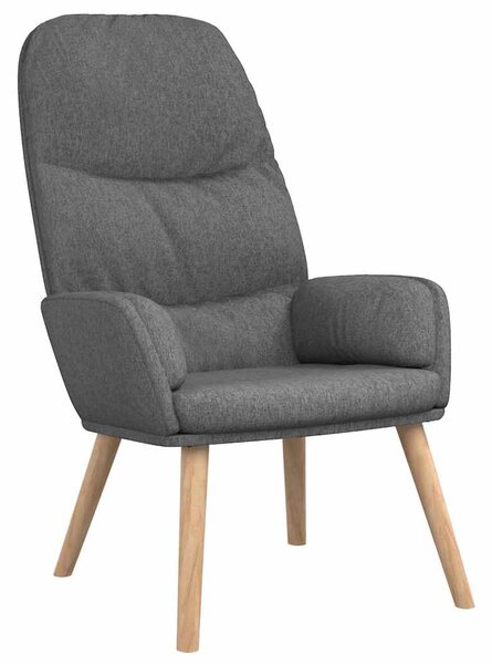 Relaxační křeslo se stoličkou světle šedé textil 3097342