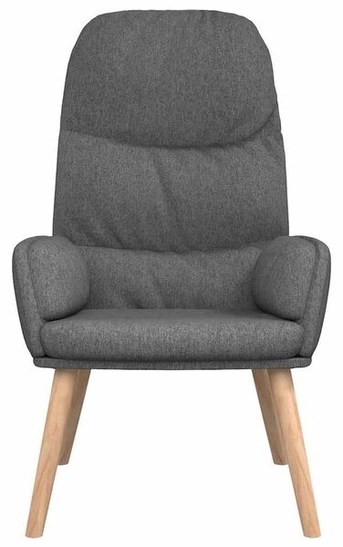 Relaxační křeslo se stoličkou světle šedé textil 3097342