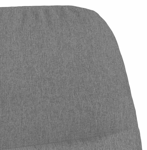Houpací křeslo se stoličkou tmavě šedé textil 3097402