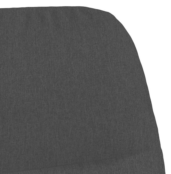 Houpací křeslo se stoličkou černé textil 3097406