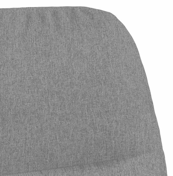 Relaxační křeslo světle šedé textil 340990
