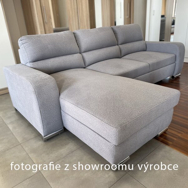 Sedací souprava NIKO | 165x250 cm | LEVÁ | rozkládací + úložný prostor | VÝBĚR TKANIN