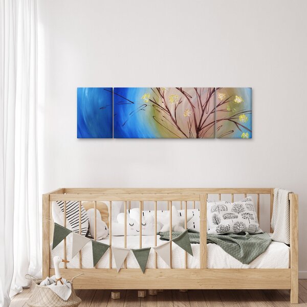 Obraz - Strom zakrývající slunce (170x50 cm)