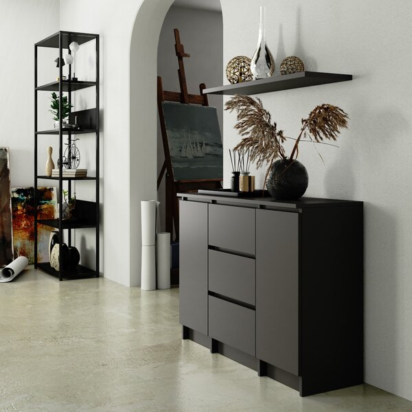 Ak furniture Komoda Girgo 100 cm grafit