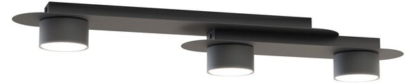 Stropní svítidlo STILO 3 – černé, 3× GX53, šířka 70 cm