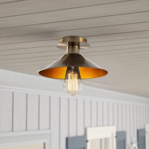 Stropní svítidlo v bronzové barvě s kovovým stínidlem ø 24 cm Berceste – Opviq lights