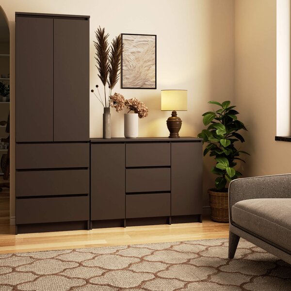 Ak furniture Komoda Girgo 100 cm grafit