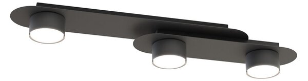 Stropní svítidlo STILO 3 – černé, 3× GX53, šířka 70 cm