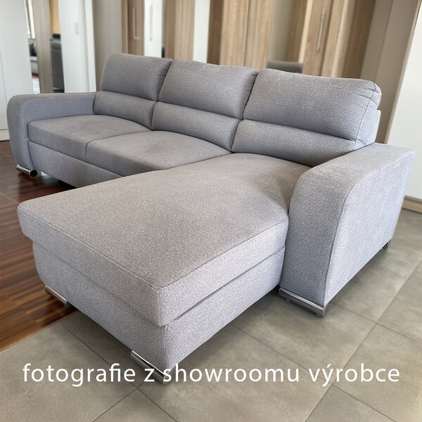 Sedací souprava NIKO | 250x165 cm | PRAVÁ | rozkládací + úložný prostor | VÝBĚR TKANIN