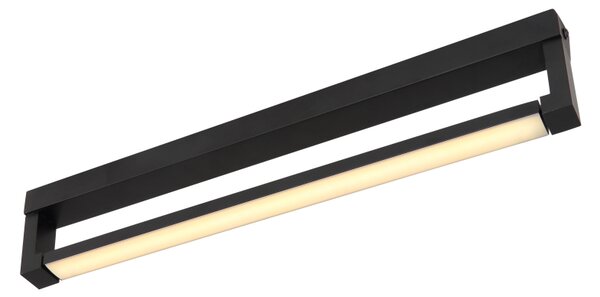GLOBO Nástěnné LED koupelnové světlo nad zrcadlo SUSI, 8W, teplá bílá, flexibilní, černé 41498B