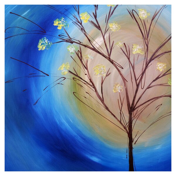 Obraz - Strom zakrývající slunce (30x30 cm)