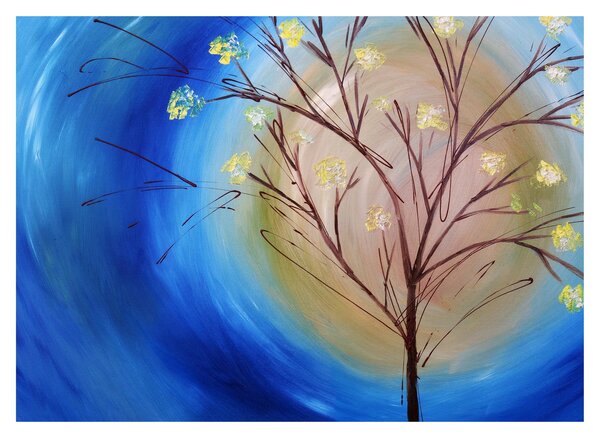 Obraz - Strom zakrývající slunce (70x50 cm)