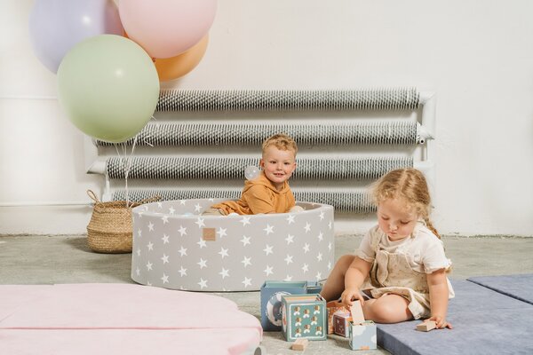 MeowBaby Pěnová hrací podložka mráček: růžová