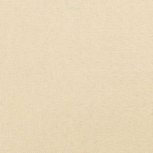 Houpací křeslo s podnožkou krémové textil 3097706