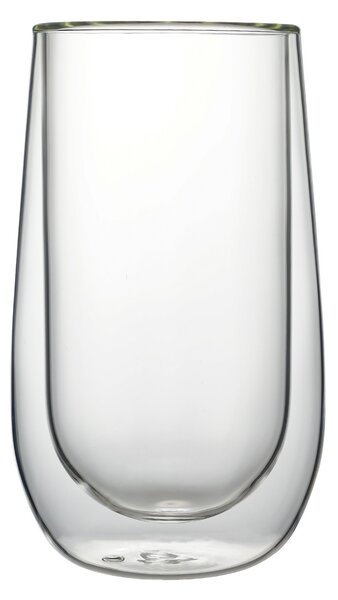 Allesken Sada 2 ks skleněných hrnků PETER EASY 400 ml čirá