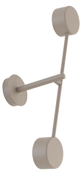 Nástěnné svítidlo NATSU K2 – moka, 2× GX53, šířka 46 cm