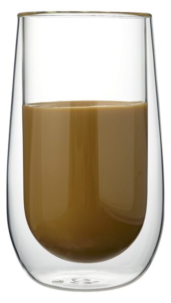 Allesken Sada 2 ks skleněných hrnků PETER EASY 400 ml čirá