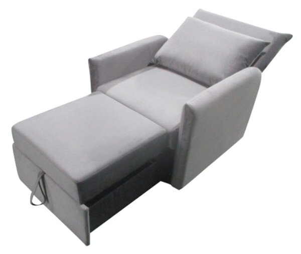 CHILLA 7 rozkládací pohovka 80 cm, šedá