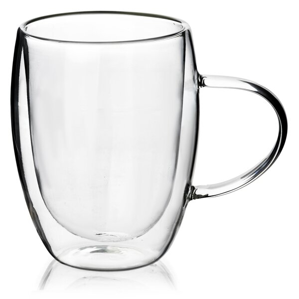 Mondex Skleněný hrnek PETER 380 ml čirý