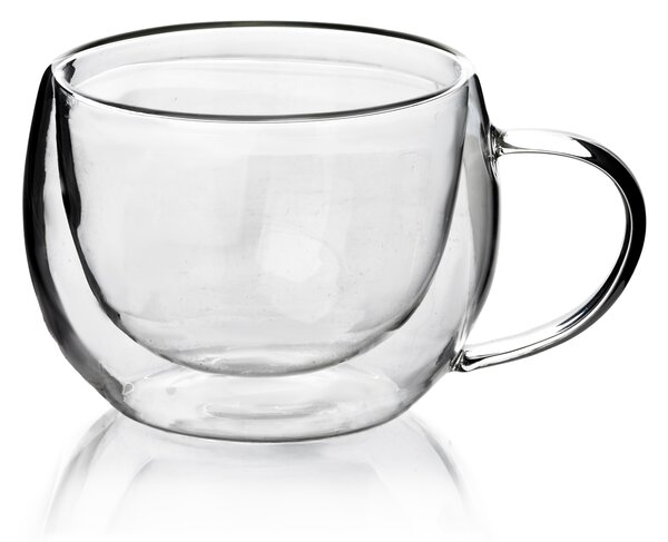 Mondex Skleněný hrnek PETER 280 ml čirý