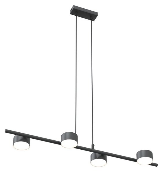 Závěsné svítidlo SORA 4 – černé, 4× GX53, šířka 80 cm