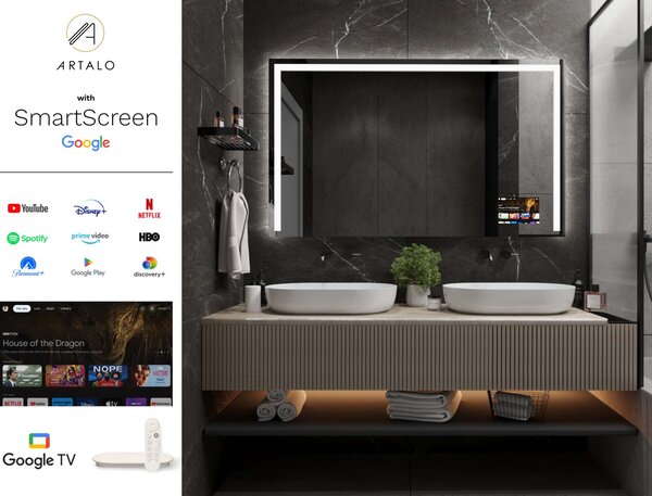 Zrcadlo do koupelny s LED osvětlením M9